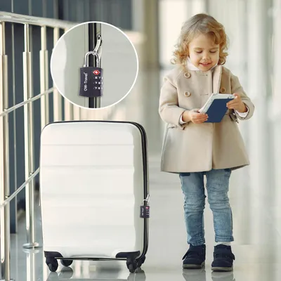 Image de Serrures de valise TSA à 3 chiffres, lot de 4, en ABS, pour les voyages