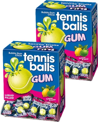 Produktbild von Booom Bubble Gum Sports Tennis 200 Stk. im Displaykarton (2er Pack)