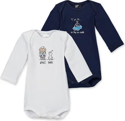 Produktbild von Schiesser  Jungen 2erPack Bodys Gr. 68  Langarmbody