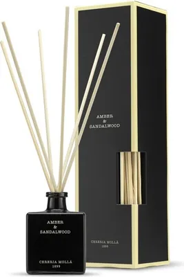 Produktbild von Cereria Molla 1899 Reed Raumduft Diffuser 100ml Amber & Sandalwood