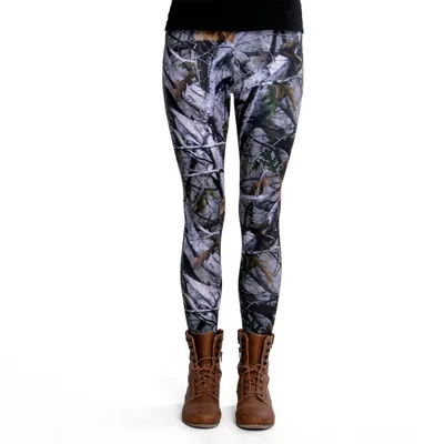 Produktbild von cosey - bedruckte bunte Leggins (Einheitsgröße) - Design Baum Camo