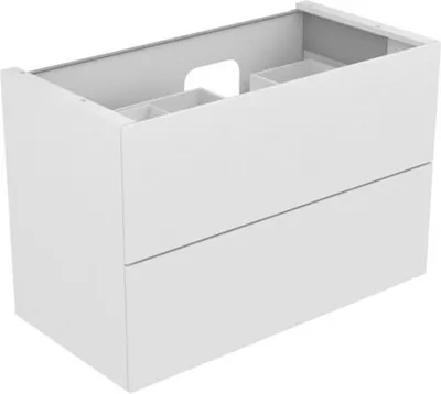 Immagine prodotto di KEUCO EDITION 11 Meuble sous-lavabo pour lavabos encastrables, 2 tiroirs à casseroles, position du lavabo à droite, 1050x700x535mm, 31256210000, 31256210000