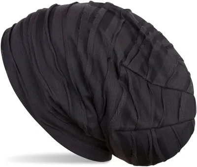 Produktbild von styleBREAKER Uni Stoff Beanie Mütze mit Falten Muster, Slouch Longbeanie 04024053