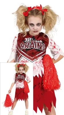 Produktbild von Guirca Zombie-cheerleader-mädchenkostüm 5-6 Years 5-6 Years