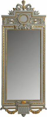 Produktbild von Casa Padrino Luxus Barock Spiegel Grau / Gold H. 130 cm -  Italy