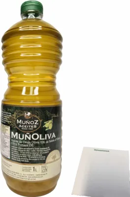 Produktbild von Mueloliva Aceite de Olivia natives Olivenöl (1L Flasche) + usy Block