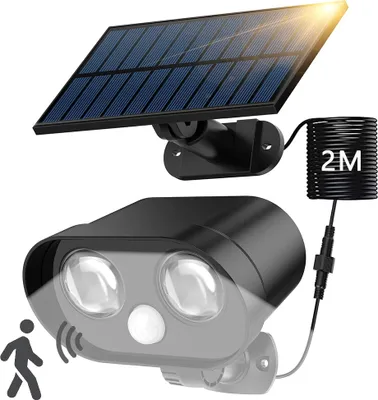 Produktbild von Solarlampen Für Außen Mit Bewegungsmelder Aussen Garten, Geteilte Led Solar Gartenleuchten Wandleuchte, Solarleuchte Für Wand Balkon Hof Garage Weg