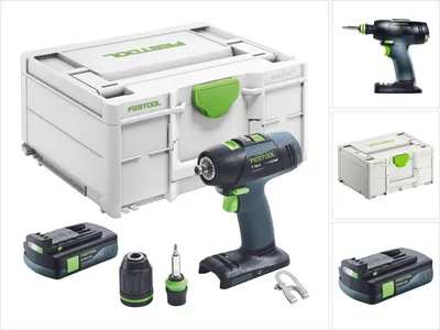 Produktbild von Festool T 18+3 Basic Akku Bohrschrauber 18 V 50 Nm Brushless + 1x Akku 3,0 Ah + Systainer - ohne Ladegerät