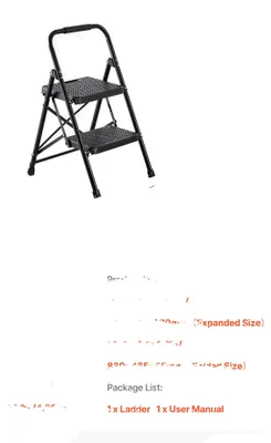 Produktbild von Leiter, leichtgewichtig, faltbares Design, 2 Schritte