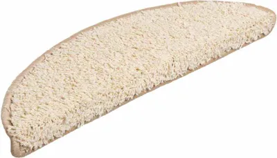 Zdjęcie produktu dla vidaXL Podkładki pod nogi 20 szt. 56x17x3 cm kremowe półokrągłe