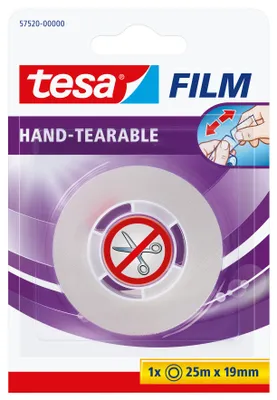 The image shows the retail packaging of tesa Film tape.