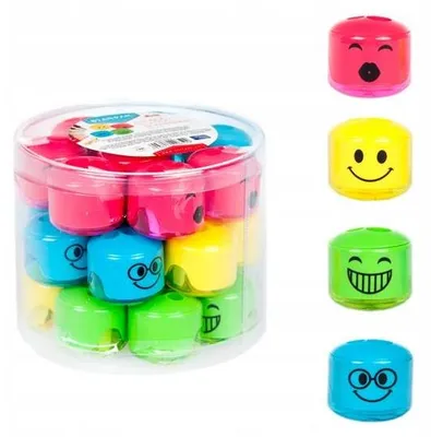 Image de Starpak Smile Double Sharpener Crayon & Pencil Pink