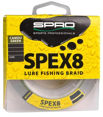 Produktbild von Spro Spex8 Braid Camo Green - 150m geflochtene Raubfischschnur, Durchmesser/Tragkraft:0.09mm / 5.9kg