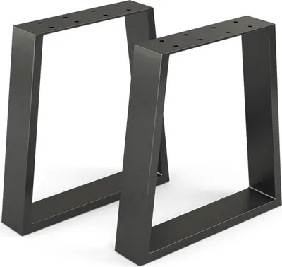 Produktbild von Vicco Tischbeine , 40 x 42 cm Trapezförmig, Schwarz