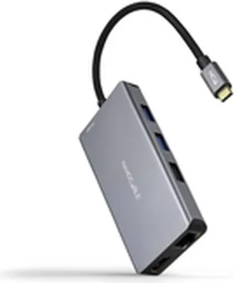 Zdjęcie produktu dla Nanocable 10.16.1009, Przewodowa, USB 3.2 Gen 1 (3.1 Gen 1) Type-C, 100 W, 10,100,1000 Mbit/s, IEEE 802.3, IEEE 802.3ab, IEEE 802.3az, IEEE 802.3u, IEEE 802.3x, Szary