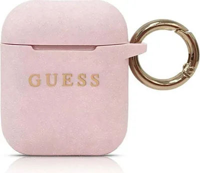 Obrázok produktu pre Guess GUACCSILGLLP puzdro na AirPods Svetloružové ružové silikónové trblietky
