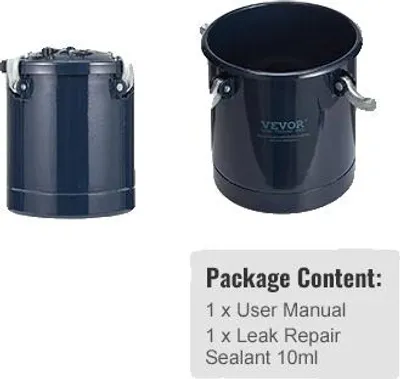 Immagine prodotto di Pentola a pressione per verniciatura a spruzzo, capacità 10L, struttura in metallo, 10L 60psi 4,1Bar