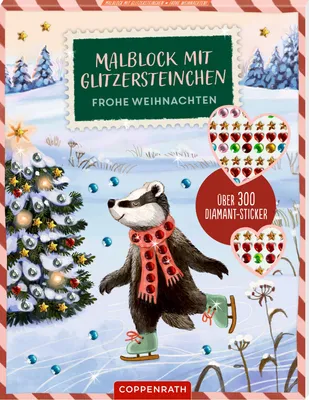 Produktbild von Malblock mit Glitzersteinchen - Frohe Weihnachten!
