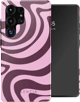 Zdjęcie produktu dla Selencia Vivid Backcover do Samsung Galaxy S25 Ultra - Wavy Swirl Pink Plum