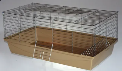 Produktbild von 1m Hasenkäfig Meerschweinkäfig Beige