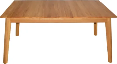 Produktbild von Hochwertiger, klassicher Esstisch MONZA-140 Eiche, Massivholz. Tischplatte ausziehbar bis 220cm – 2 Einlegplatten je 40cm. 4 stabile Holzfüße