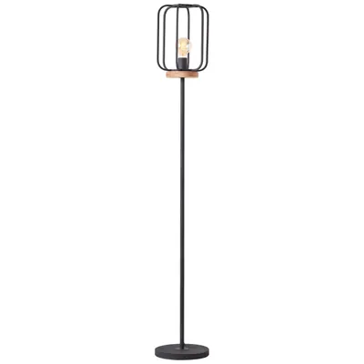Produktbild von Brilliant 93145/66 Tosh Standleuchte, 1-flammig antik holz/schwarz korund