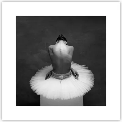 Produktbild von Poster - Poster ohne Rahmen - Ballerina Rücken Stück - 30x30 cm - Wand Bild - Wanddeko - Wandbilder - Kunstposter - Wandposter - Bilder - Kunstdruck - Wanddekoration - Wandbild - P2XAC30x30-4729