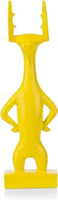 Produktbild von COCOMaison Skulptur Deer- Sockel Statue Deko, modernes Design handbemalt Skulptur Figur (aus Polyresin, 1 St., Kunstfigur), Statuen Wohnung