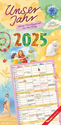 Produktbild von Unser Jahr - Unser Familienplaner für den Alltag 2025 - Familien-Timer - Termin-Planer - Kinder-Kalender - Familien-Kalender - 22x45