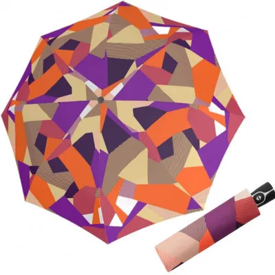 Obrázek produktu pro Doppler Fiber Magic Bold – dámský plně automatický deštník, oranžová tmavá