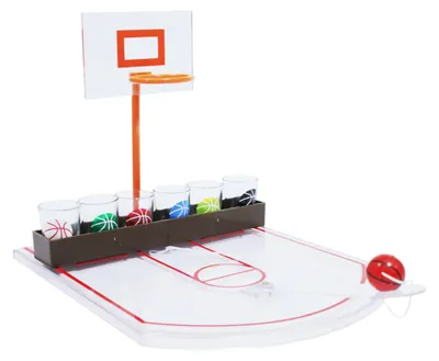 Produktbild von Mister Gadget mg3039 Trinkspiel Basket PP/Glas, Weiß, 24 x 31 x 22.5 cm
