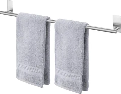 Produktbild von Selbstklebender Handtuchhalter 76 cm - Edelstahl Wandmontage für Badezimmer