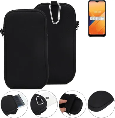 Produktbild von K-S-Trade Neopren-Hülle Handyhülle kompatibel mit Wiko Y81 Schutzhülle Neoprenhülle Sleeve Schutz-Hülle Gürtel Tasche Case Holster Handytasche