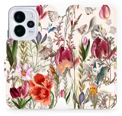 Produktbild von Handyhülle mit klappe für Oppo Reno 15 Pro, Mobiwear Book, Blumenstrauß