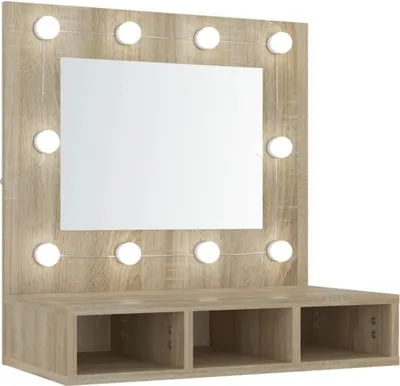 Immagine prodotto di Mobile a Specchio con LED Rovere Sonoma 60x31,5x62 cm