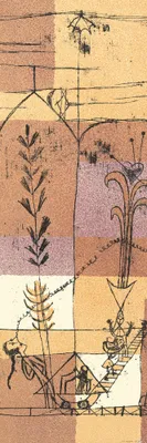 Produktbild von Paul Klee Kunstdruck Bild - Hoffmanneske Szene, 1921 (91 x 30 cm)