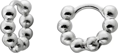 Produktbild von Creolen Ohrringe Silber 925 Kugeldesign