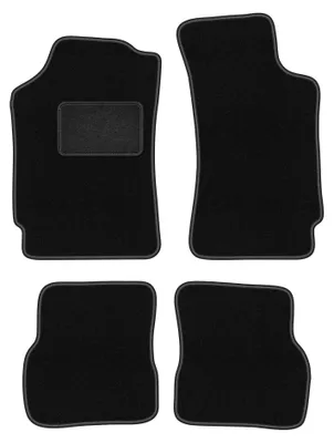 Obrázek produktu pro Velurové autokoberce pro: Skoda Felicia 1994-2001 (hatchback/kombi) – sada 4 ks, černé, na míru – Wielganizator LUX