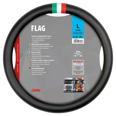 Produktbild von LAMPA 97822 Skeentex Lenkradbezug TPE Ø46-48cm Schwarz Lenkradhülle