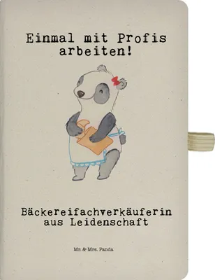 Produktbild von Mr. & Mrs. Panda notizbuch Bäckereifachverkäuferin Leidenschaft - Transparent - Geschenk, Bäckerei, Journal, Tagebuch, Beruf, Reisetagebuch, Backstube, Spruch, Kladde