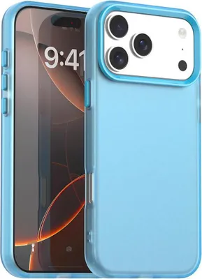 Produktbild von Mobigear Crystal iPhone 17 Pro Hülle Hardcase Backcover - Blau