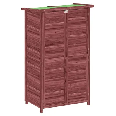 Obrázek produktu pro vidaXL Kůlna na nářadí Mocha 83x57x140 cm Masivní borovicové dřevo