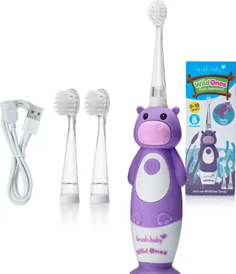 Zdjęcie produktu dla Brush-Baby BRB236, Dziecko, Różowy, Fioletowy, Biały, 2 min, Bateria, Wbudowana bateria, 4 h