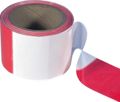 Produktbild von PÖSAMO Absperrband 80 mm rot/weiß a 250 m