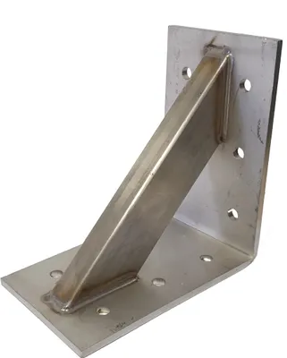 Produktbild von Edelstahl Winkel 15x15cm verstärkt Schwerlast Bauwinkel Befestigung Halter