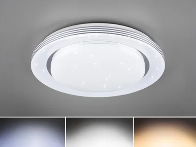 Produktbild von Reality Leuchten LED Deckenleuchte Atria weiß, Ø 37 cm