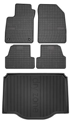 Obrázek produktu pro Gumové autokoberce SolidPRO + vana kufru DryZone pro: Opel Mokka 2012-2016 SUV 5 ks