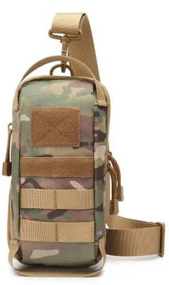 Produktbild von Multifunktionale Outdoor-Tasche in Tarnfarbe, mit Riemen, für den Alltagsgebrauch.