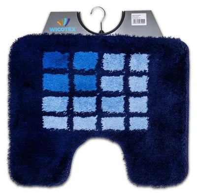Image de Tapis de bain 61-16, bleu clair/blanc