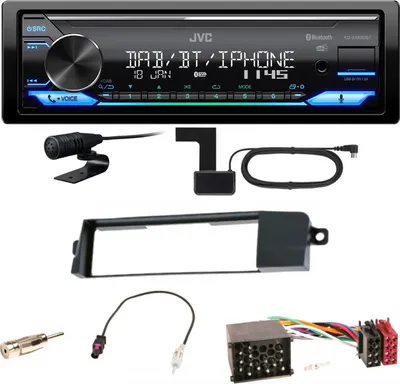 Produktbild von JVC KD-X482DBT Bluetooth Digitalradio USB Einbauset für BMW 3er E46